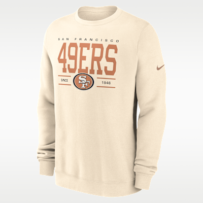 San Francisco 49ers Club Men's Nike NFL Pullover Crew. Nike.com